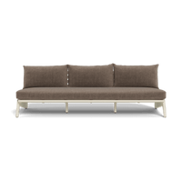 MLB Aluminum 3 Seat Armless Sofa