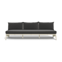 MLB Aluminum 3 Seat Armless Sofa