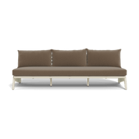 MLB Aluminum 3 Seat Armless Sofa