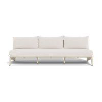 MLB Aluminum 3 Seat Armless Sofa