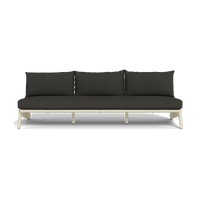 MLB Aluminum 3 Seat Armless Sofa