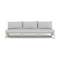 MLB Aluminum 3 Seat Armless Sofa