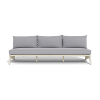 MLB Aluminum 3 Seat Armless Sofa
