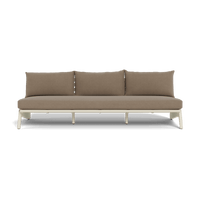 MLB Aluminum 3 Seat Armless Sofa