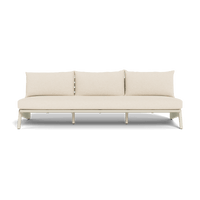 MLB Aluminum 3 Seat Armless Sofa