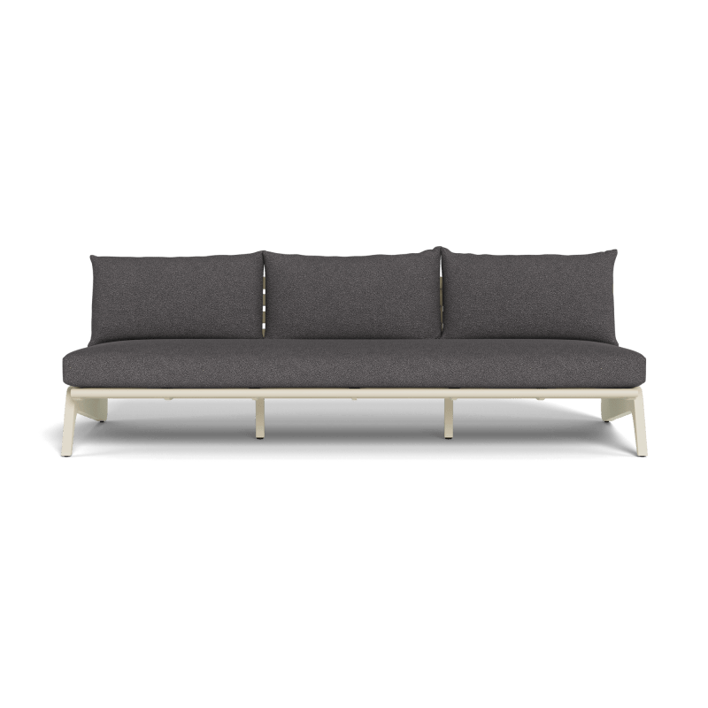 MLB Aluminum 3 Seat Armless Sofa