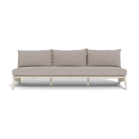MLB Aluminum 3 Seat Armless Sofa