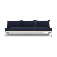 MLB Aluminum 3 Seat Armless Sofa
