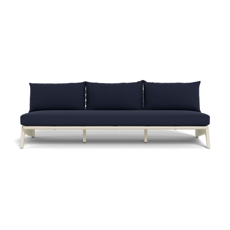 MLB Aluminum 3 Seat Armless Sofa