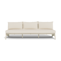MLB Aluminum 3 Seat Armless Sofa