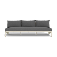 MLB Aluminum 3 Seat Armless Sofa