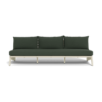 MLB Aluminum 3 Seat Armless Sofa