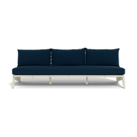 MLB Aluminum 3 Seat Armless Sofa