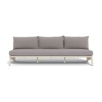 MLB Aluminum 3 Seat Armless Sofa