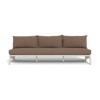 MLB Aluminum 3 Seat Armless Sofa
