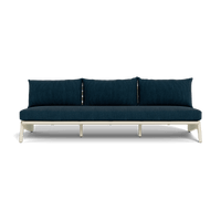 MLB Aluminum 3 Seat Armless Sofa