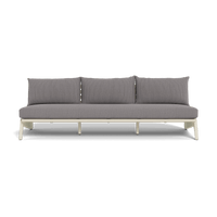 MLB Aluminum 3 Seat Armless Sofa
