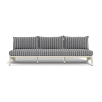 MLB Aluminum 3 Seat Armless Sofa