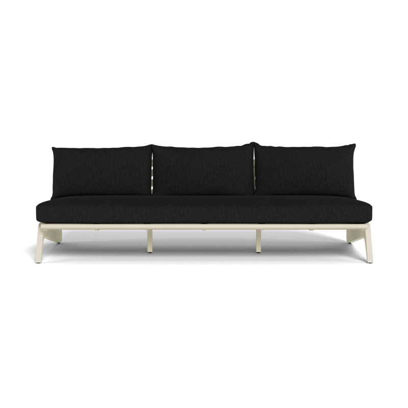 MLB Aluminum 3 Seat Armless Sofa