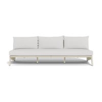 MLB Aluminum 3 Seat Armless Sofa