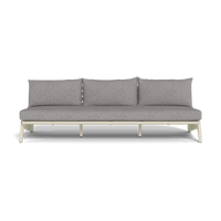 MLB Aluminum 3 Seat Armless Sofa