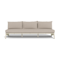 MLB Aluminum 3 Seat Armless Sofa