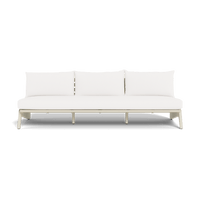 MLB Aluminum 3 Seat Armless Sofa