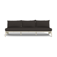 MLB Aluminum 3 Seat Armless Sofa