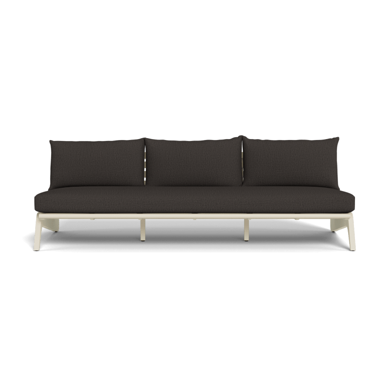MLB Aluminum 3 Seat Armless Sofa