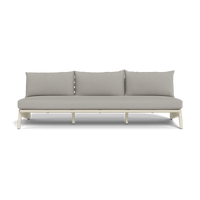 MLB Aluminum 3 Seat Armless Sofa