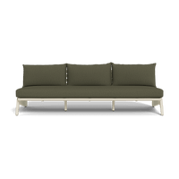 MLB Aluminum 3 Seat Armless Sofa