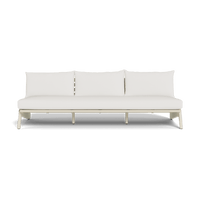MLB Aluminum 3 Seat Armless Sofa
