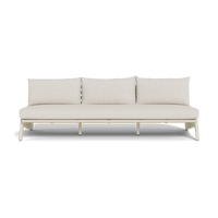 MLB Aluminum 3 Seat Armless Sofa