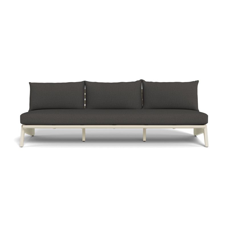 MLB Aluminum 3 Seat Armless Sofa