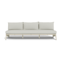 MLB Aluminum 3 Seat Armless Sofa