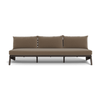 MLB Aluminum 3 Seat Armless Sofa