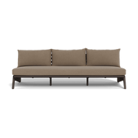 MLB Aluminum 3 Seat Armless Sofa