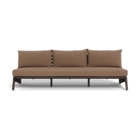 MLB Aluminum 3 Seat Armless Sofa
