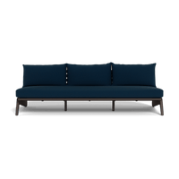 MLB Aluminum 3 Seat Armless Sofa