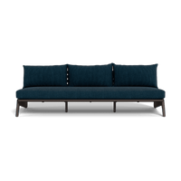 MLB Aluminum 3 Seat Armless Sofa
