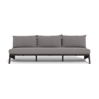MLB Aluminum 3 Seat Armless Sofa