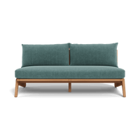 Mlb Teak 2 Seat Armless Sofa