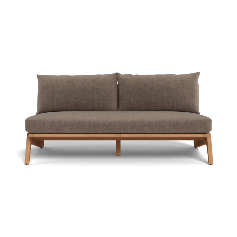 Mlb Teak 2 Seat Armless Sofa