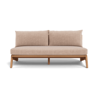 Mlb Teak 2 Seat Armless Sofa