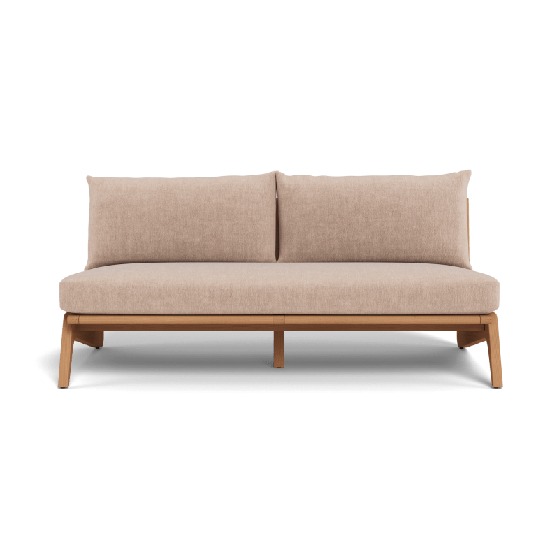 Mlb Teak 2 Seat Armless Sofa