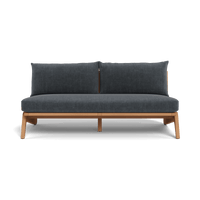 Mlb Teak 2 Seat Armless Sofa