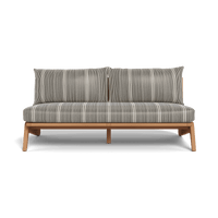 Mlb Teak 2 Seat Armless Sofa
