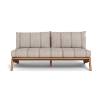 Mlb Teak 2 Seat Armless Sofa