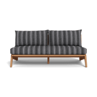 Mlb Teak 2 Seat Armless Sofa