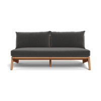 Mlb Teak 2 Seat Armless Sofa